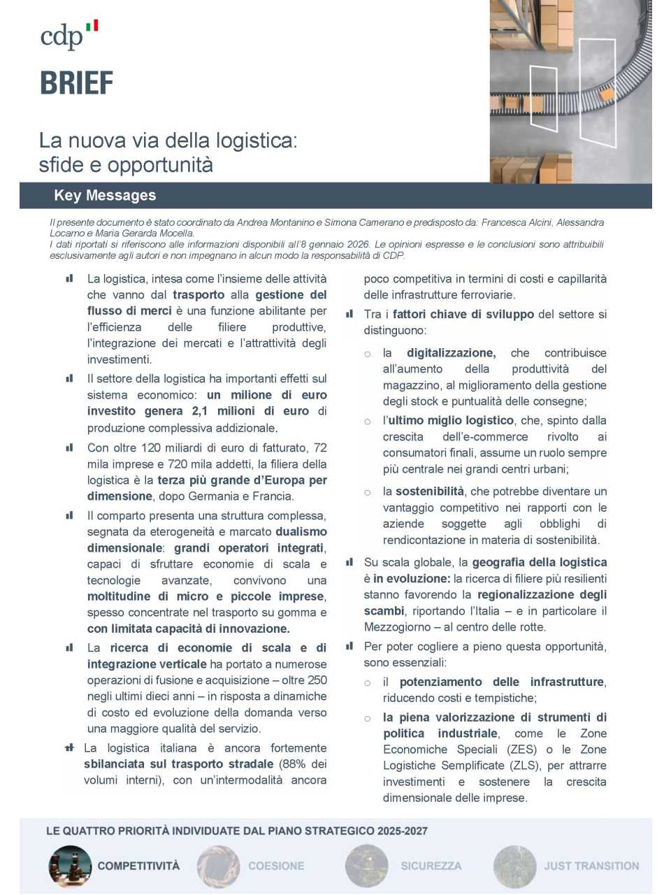 La nuova via della logistica: sfide e opportunità