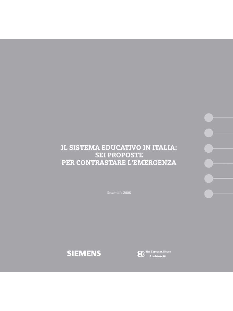 Il sistema educativo in Italia: sei proposte per contrastare l'emergenza
