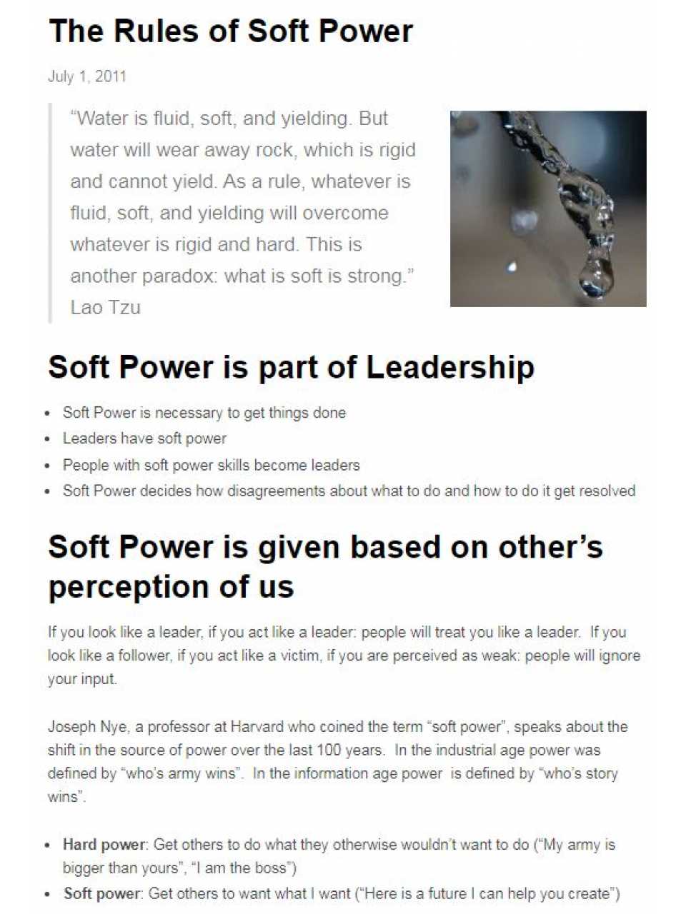The rules of soft power
