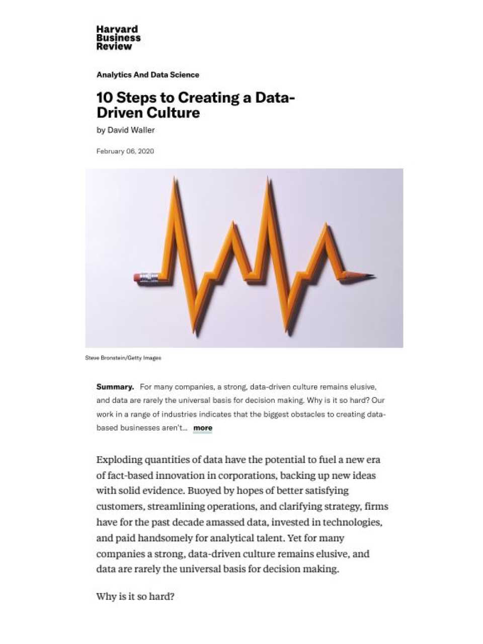 10 Steps to creating a data-driven culture