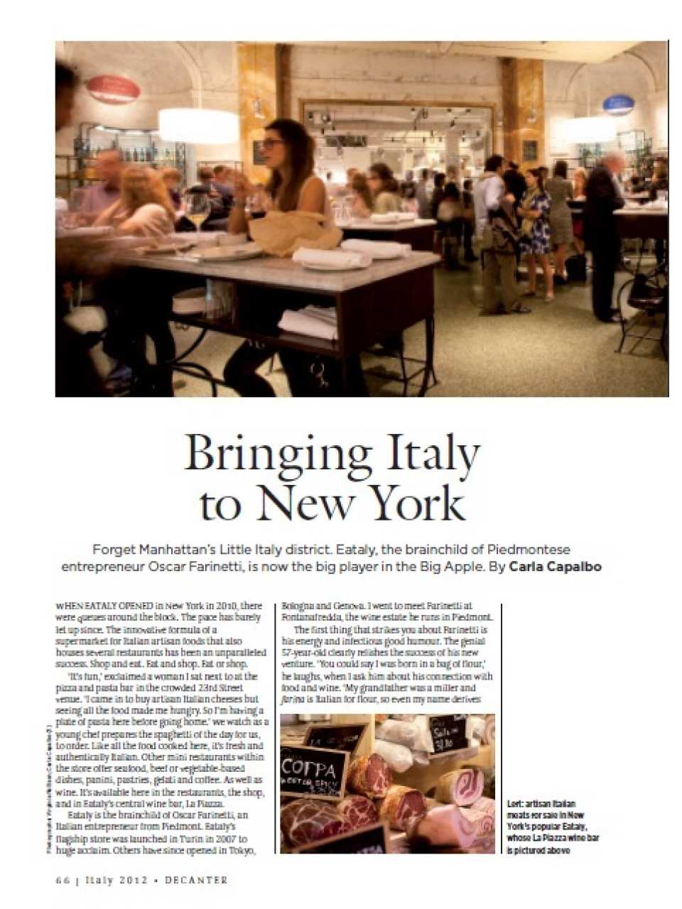 Bringing Italy to New York