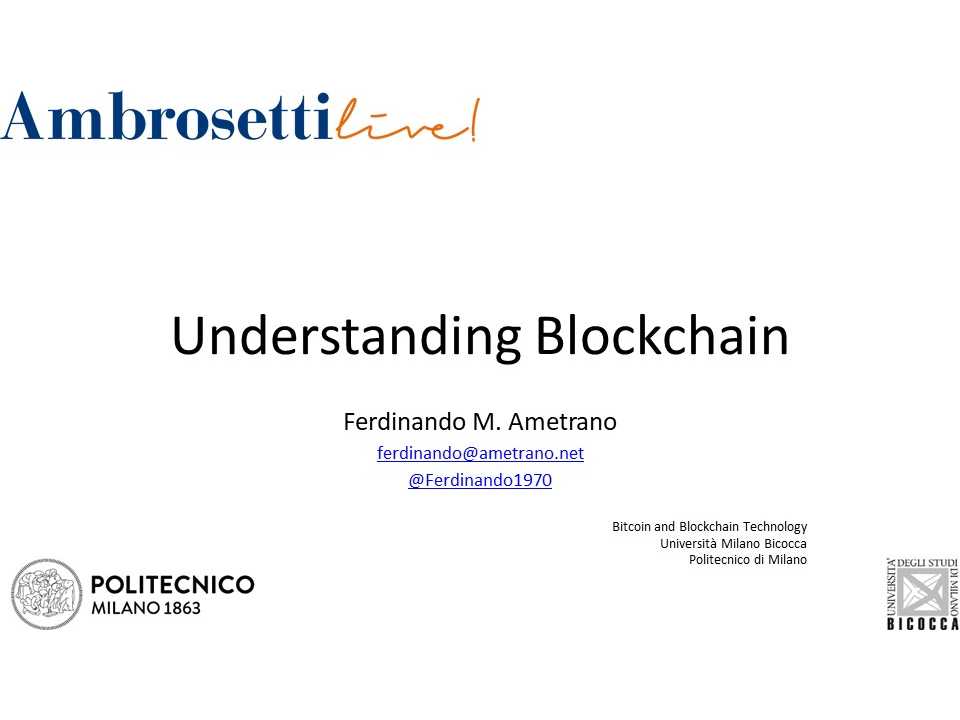 AGGIORNAMENTO PERMANENTEVIA WEBBlockchain: potenzialità e applicazioni di una tecnologia rivoluzionaria