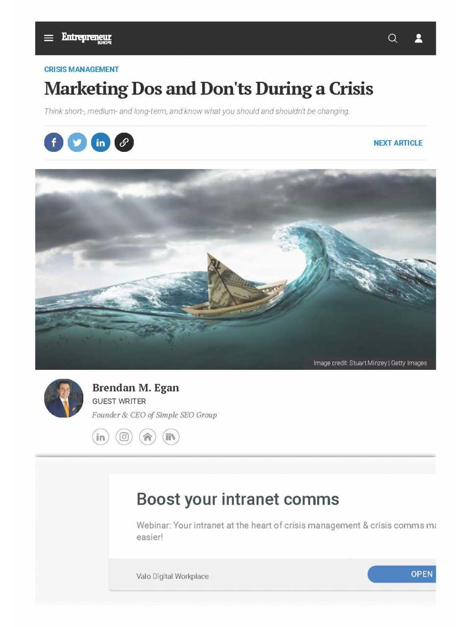 AGGIORNAMENTO PERMANENTEVIA WEBCome gestire un brand durante una crisi