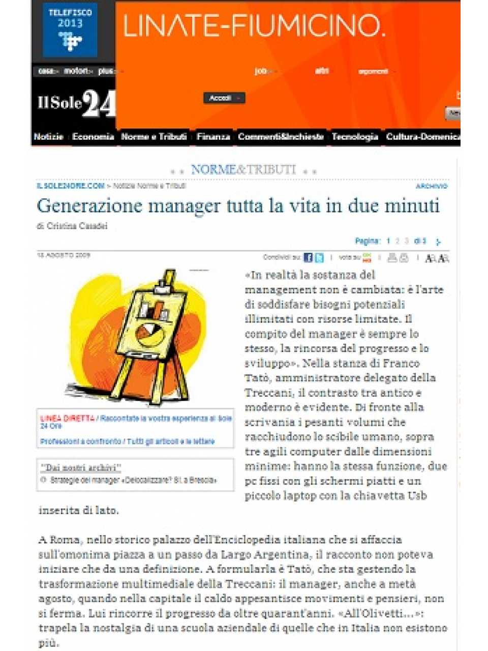 Generazione manager tutta la vita in due minuti