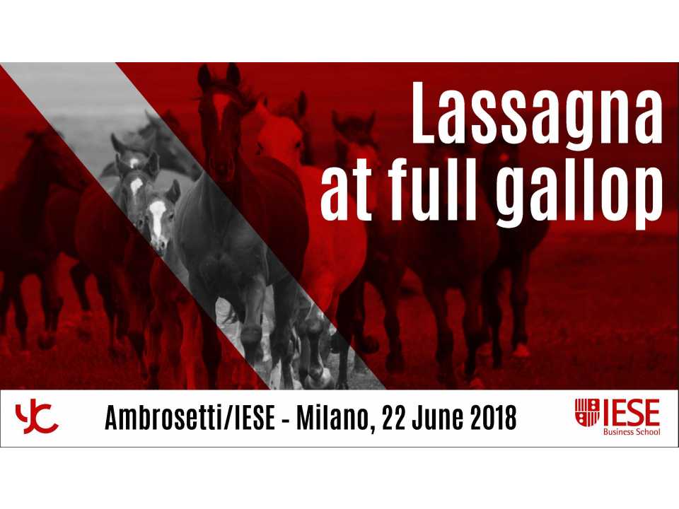 Lassagna at full gallop