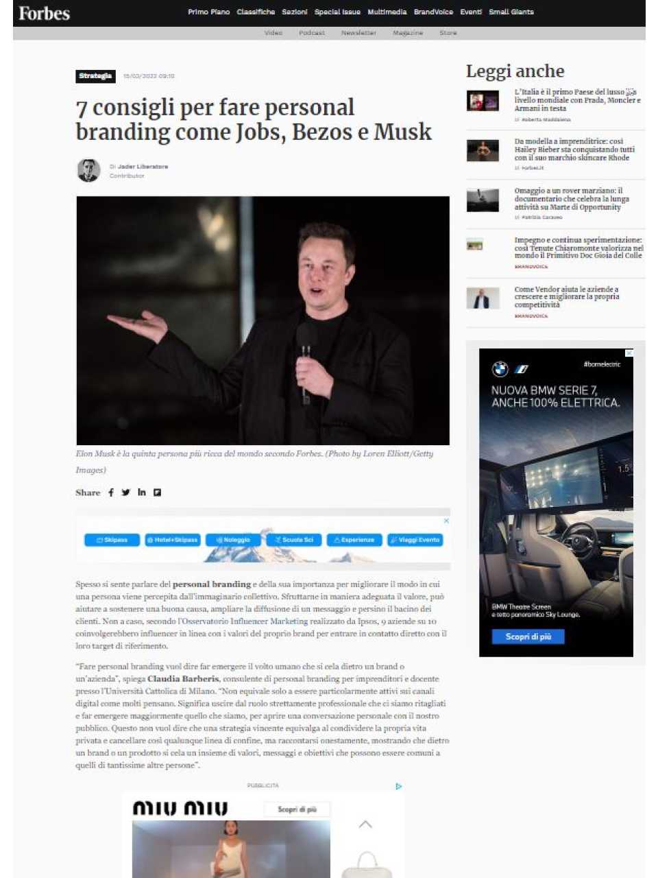 7 consigli per fare personal branding come Jobs, Bezos e Musk