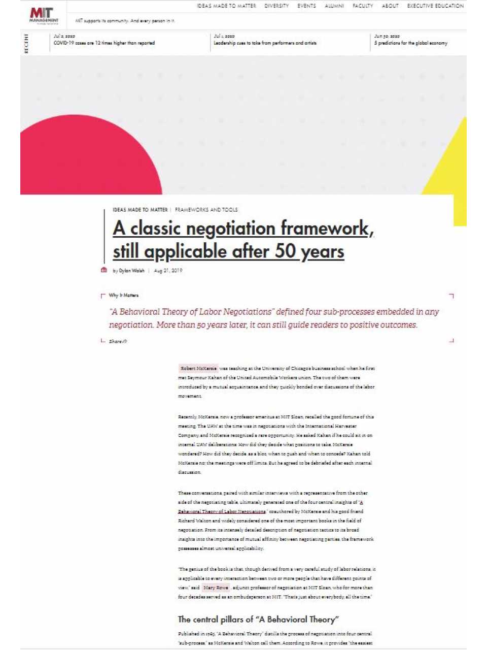 AGGIORNAMENTO PERMANENTEVIA WEBHow to Negotiate Losses and Resolve Conflicts and Disputes During a Crisis
