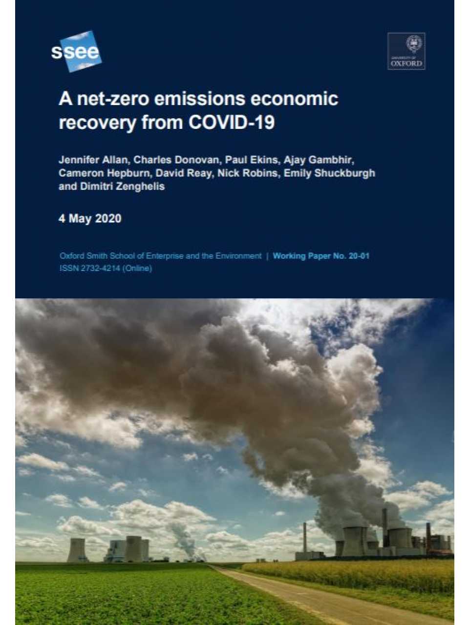 Working Paper - A net-zero emissions economic recovery from COVID-19