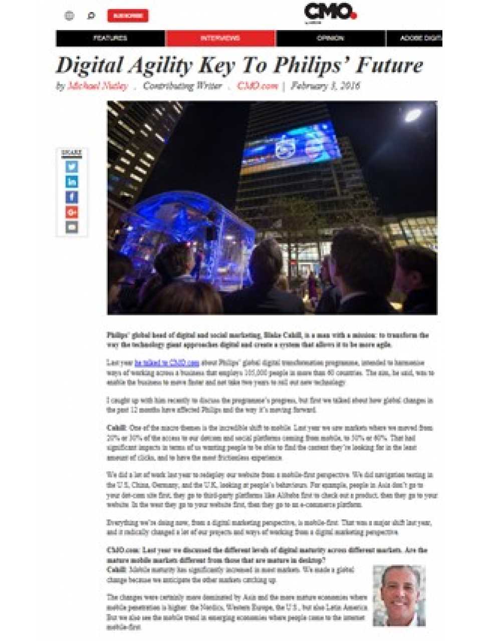 Digital Agility Key to Philips' Future