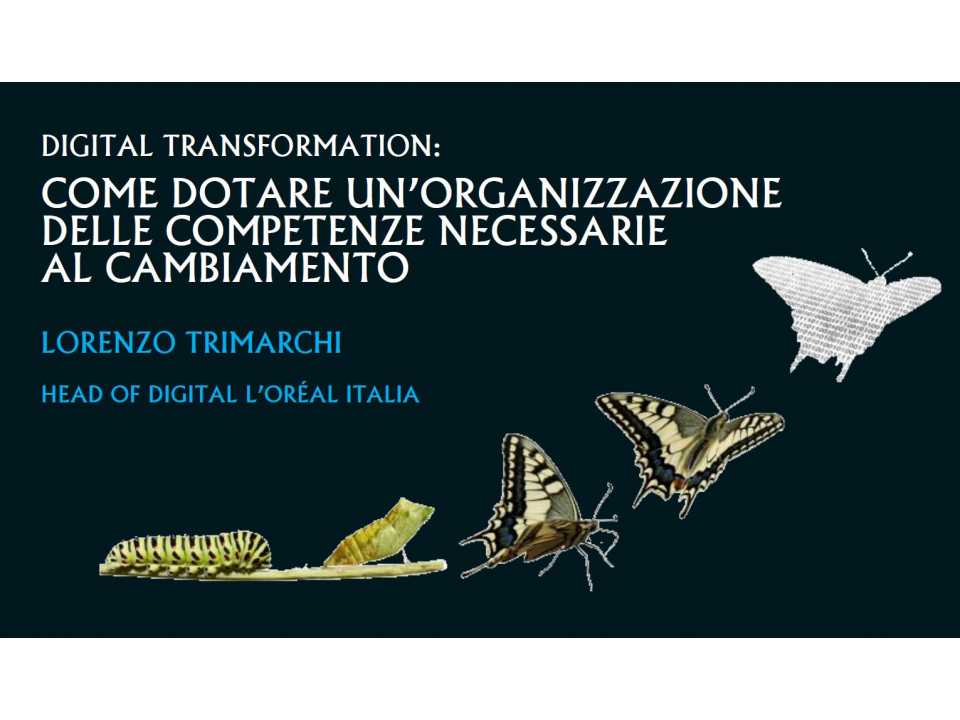 TEHA MANAGEMENT (*)IN PRESENZA
Guidare la trasformazione digitale in azienda