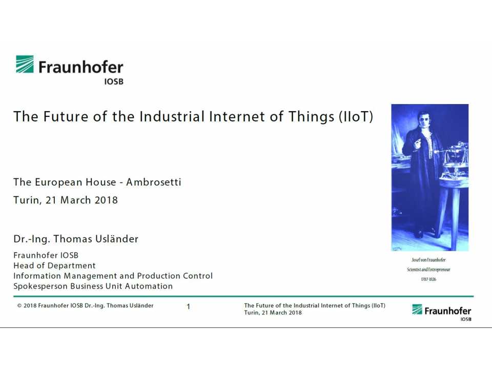 Il futuro dell Industrial Internet of Things