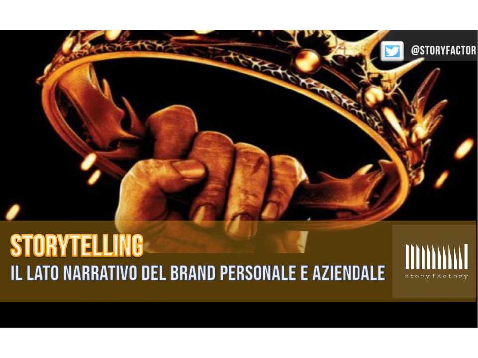 TEHA MANAGEMENT (*)IN PRESENZA
Storytelling: il lato narrativo del brand personale e aziendale