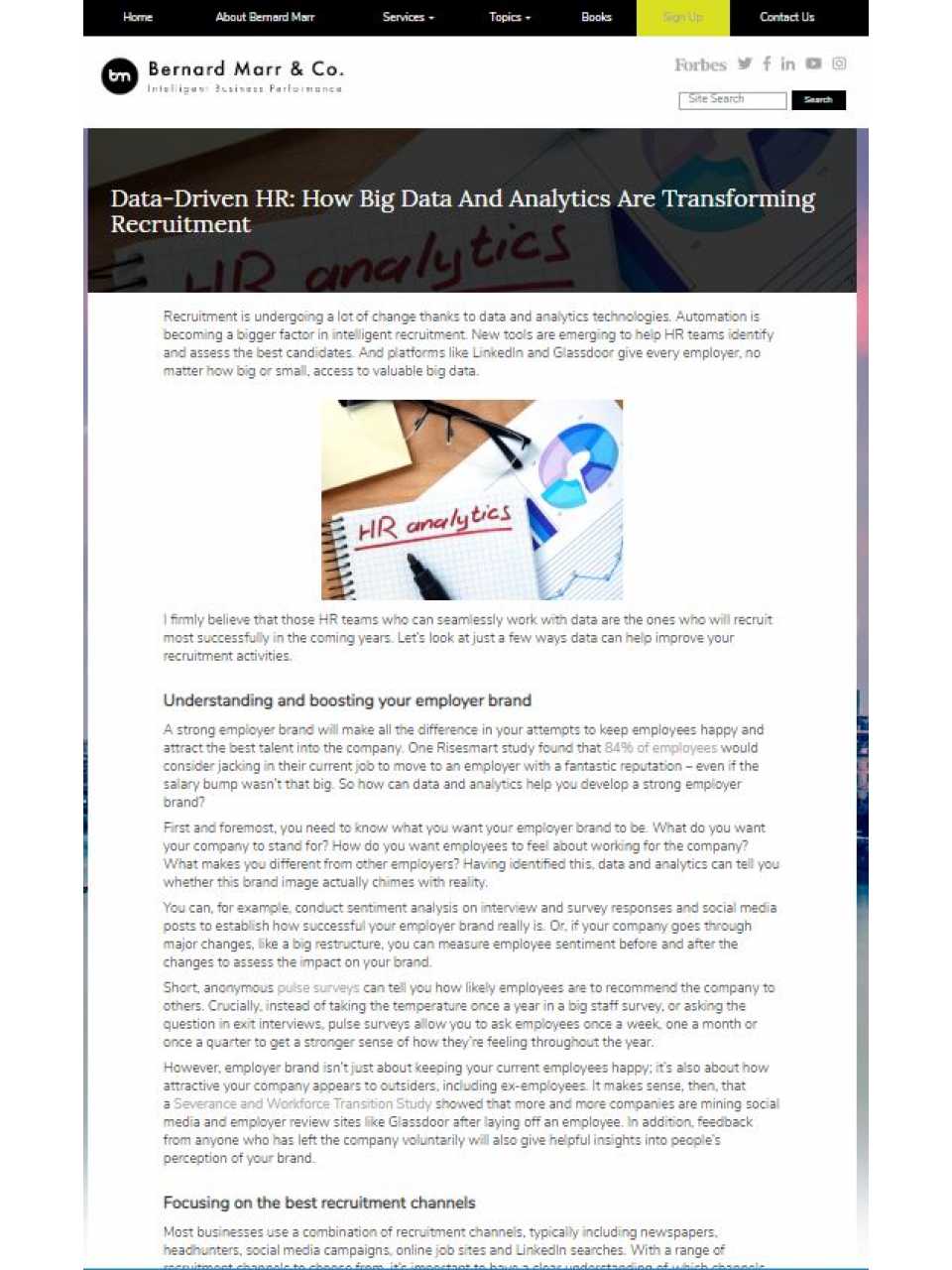 Data-Driven HR: How Big Data And Analytics Are Transforming Recruitment