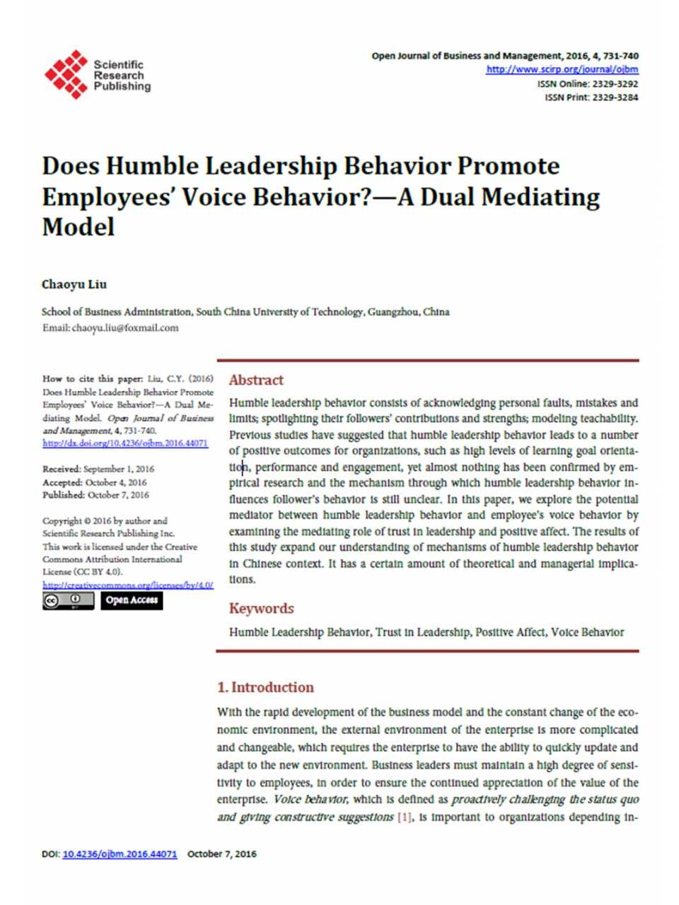 AGGIORNAMENTO PERMANENTEIN PRESENZA
Humble Leadership