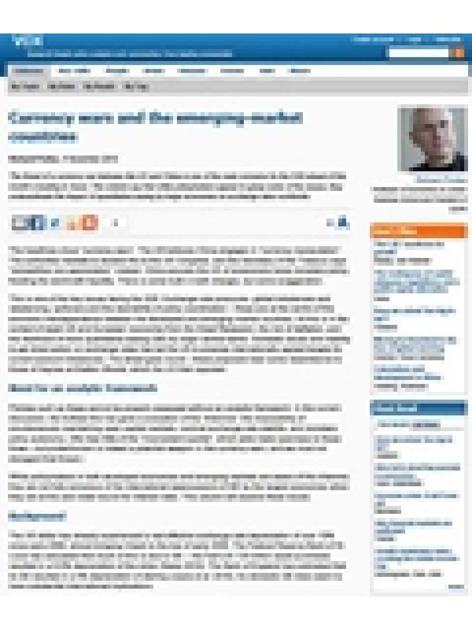 Currency wars and the emerging-market countries