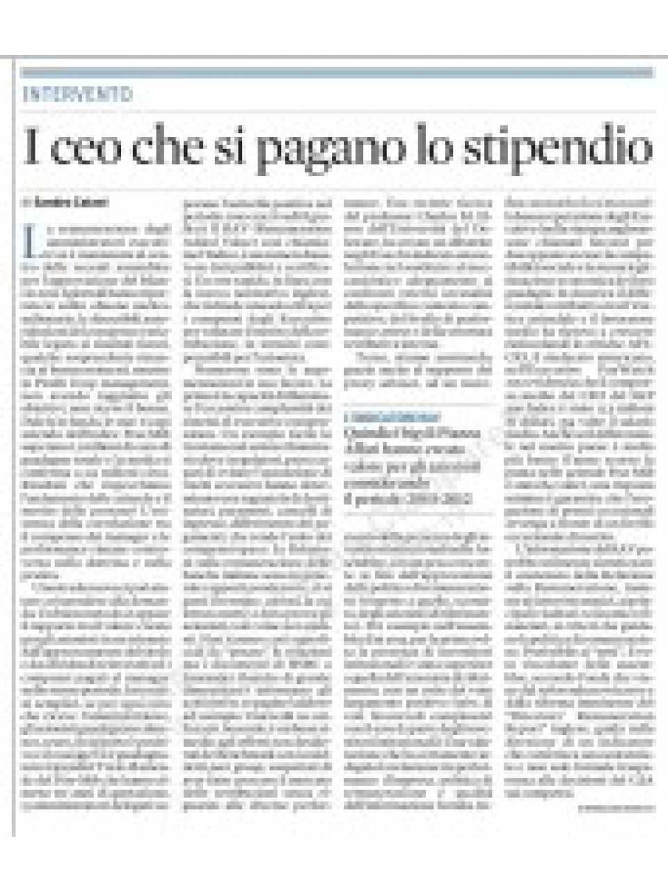 I CEO che si pagano lo stipendio