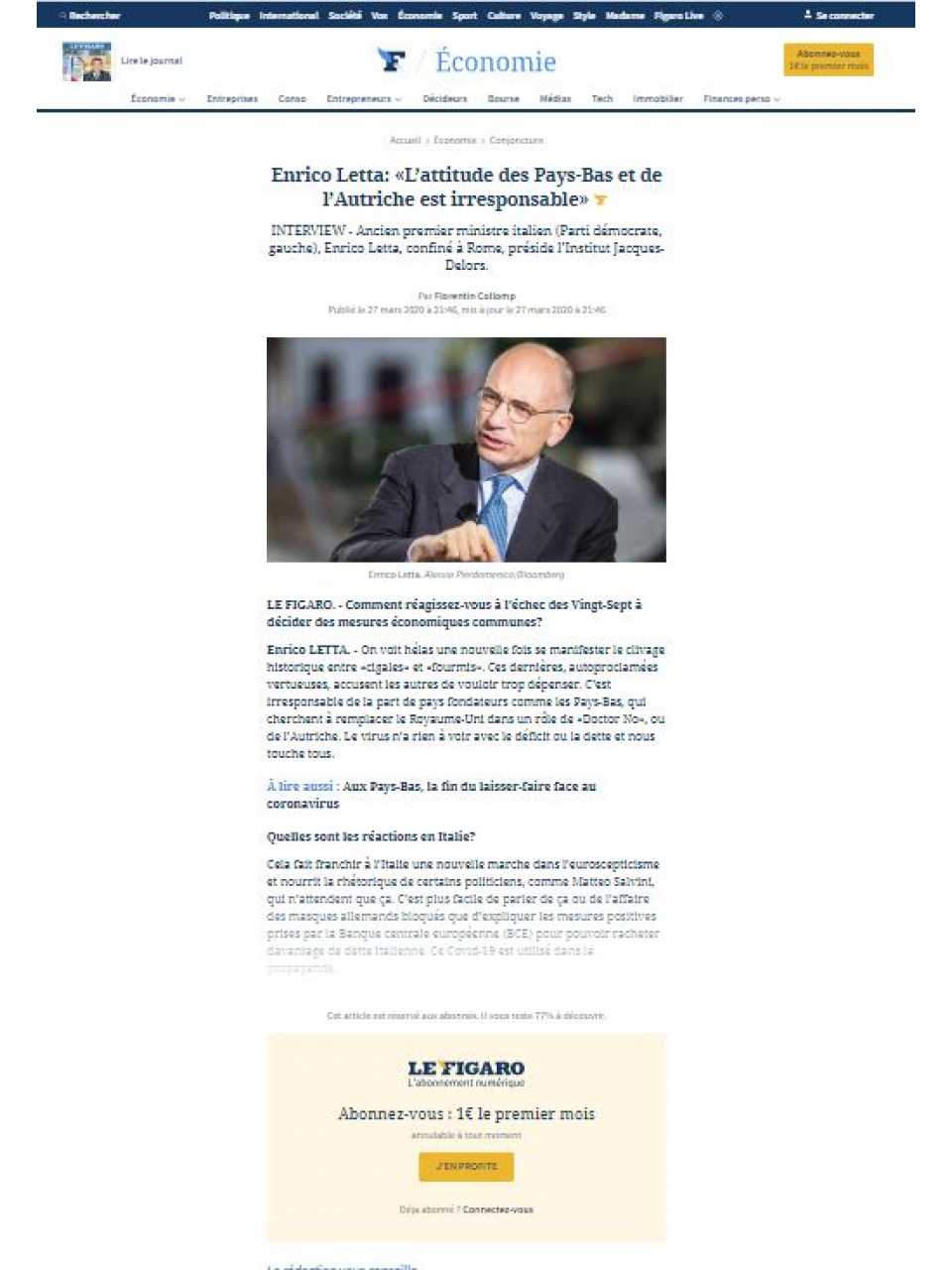 AGGIORNAMENTO PERMANENTEVIA WEBItalia, Francia e Unione Europea ai tempi del Coronavirus: scelte politiche e ruolo dell’Europa 