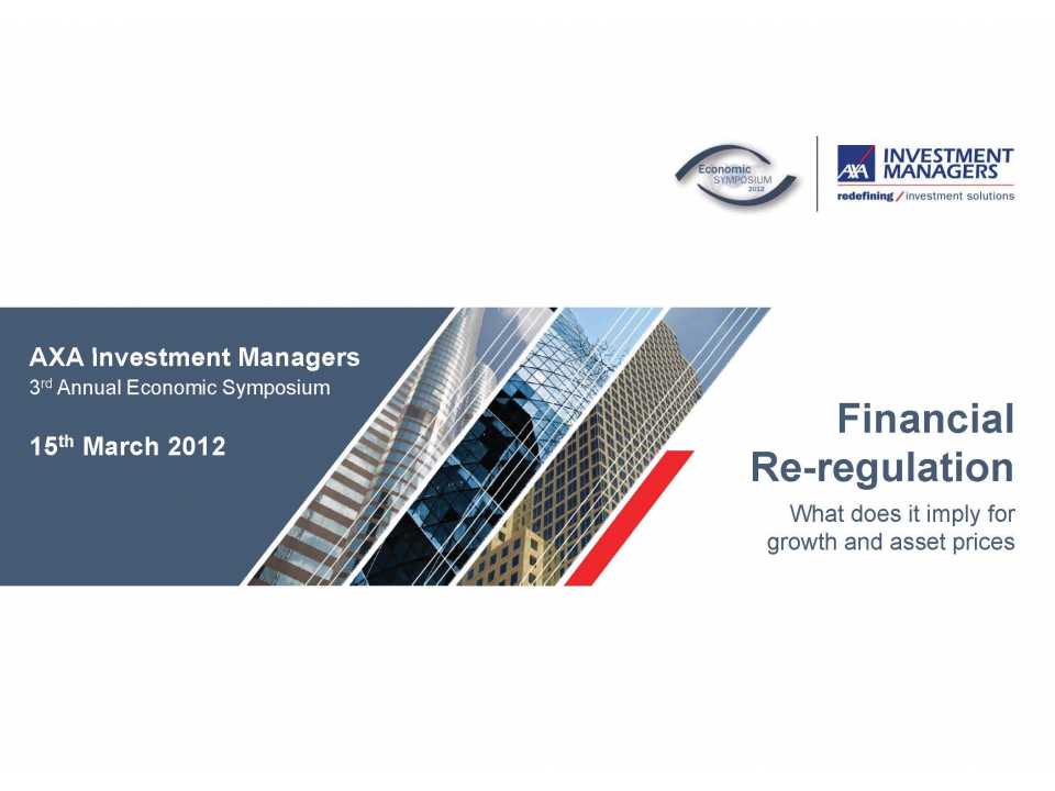 Financial Re-regulation