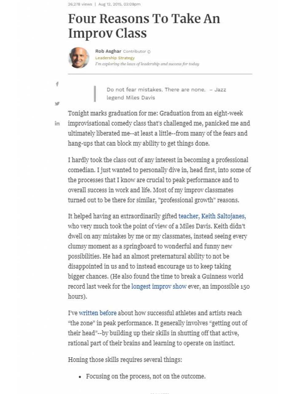 AGGIORNAMENTO PERMANENTEIN PRESENZA
L’arte dell’improvvisazione: le abilità fondamentali per affrontare l’incertezza