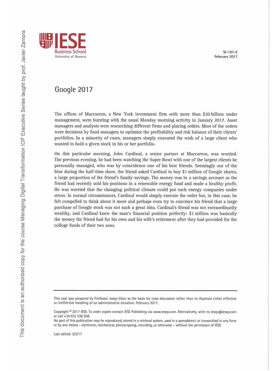 AGGIORNAMENTO PERMANENTEIN PRESENZA
Trasformazione digitale: “digital density”, strategie e nuovi modelli di business