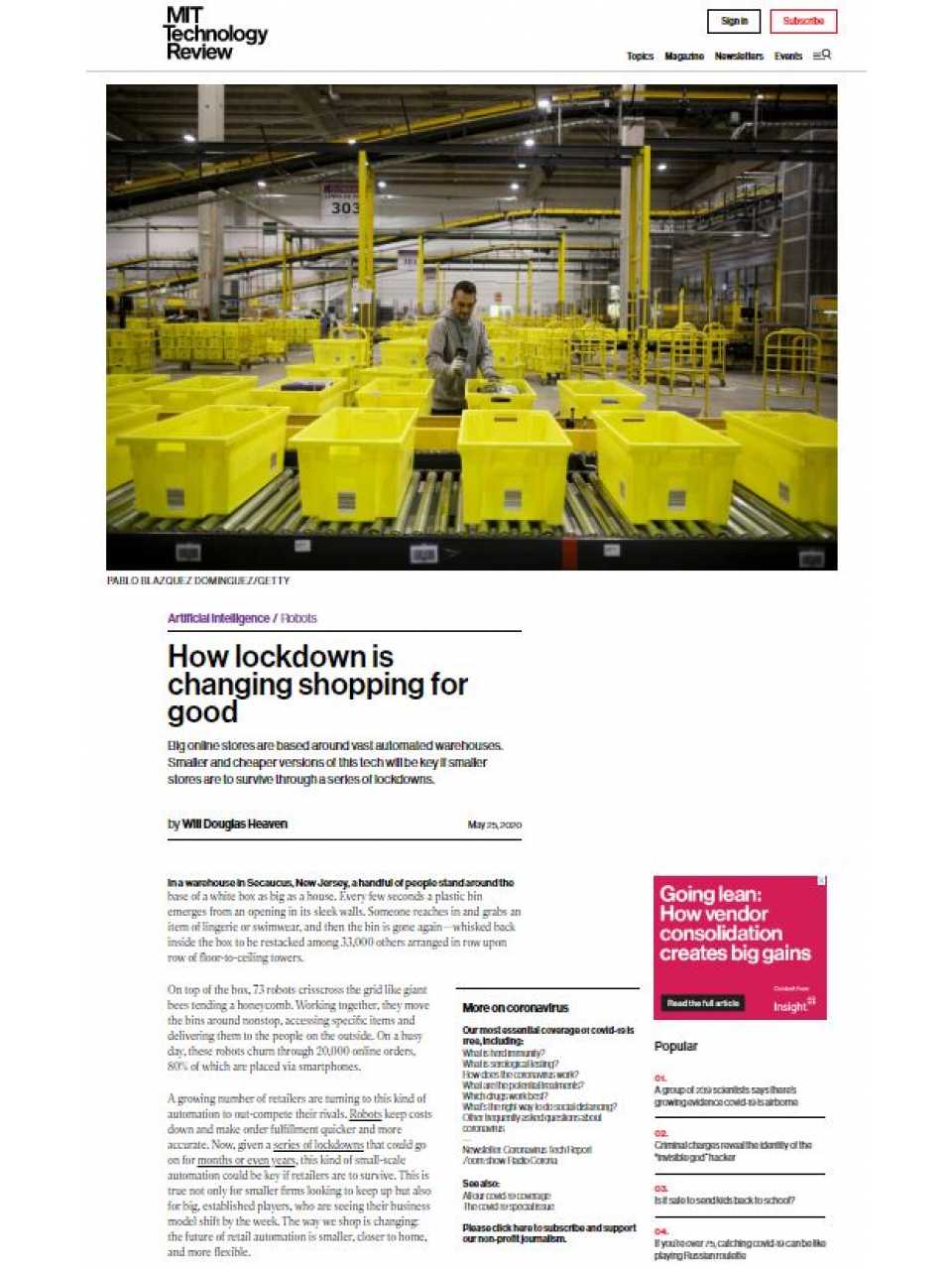 Retail - How lockdown is changing shopping for good