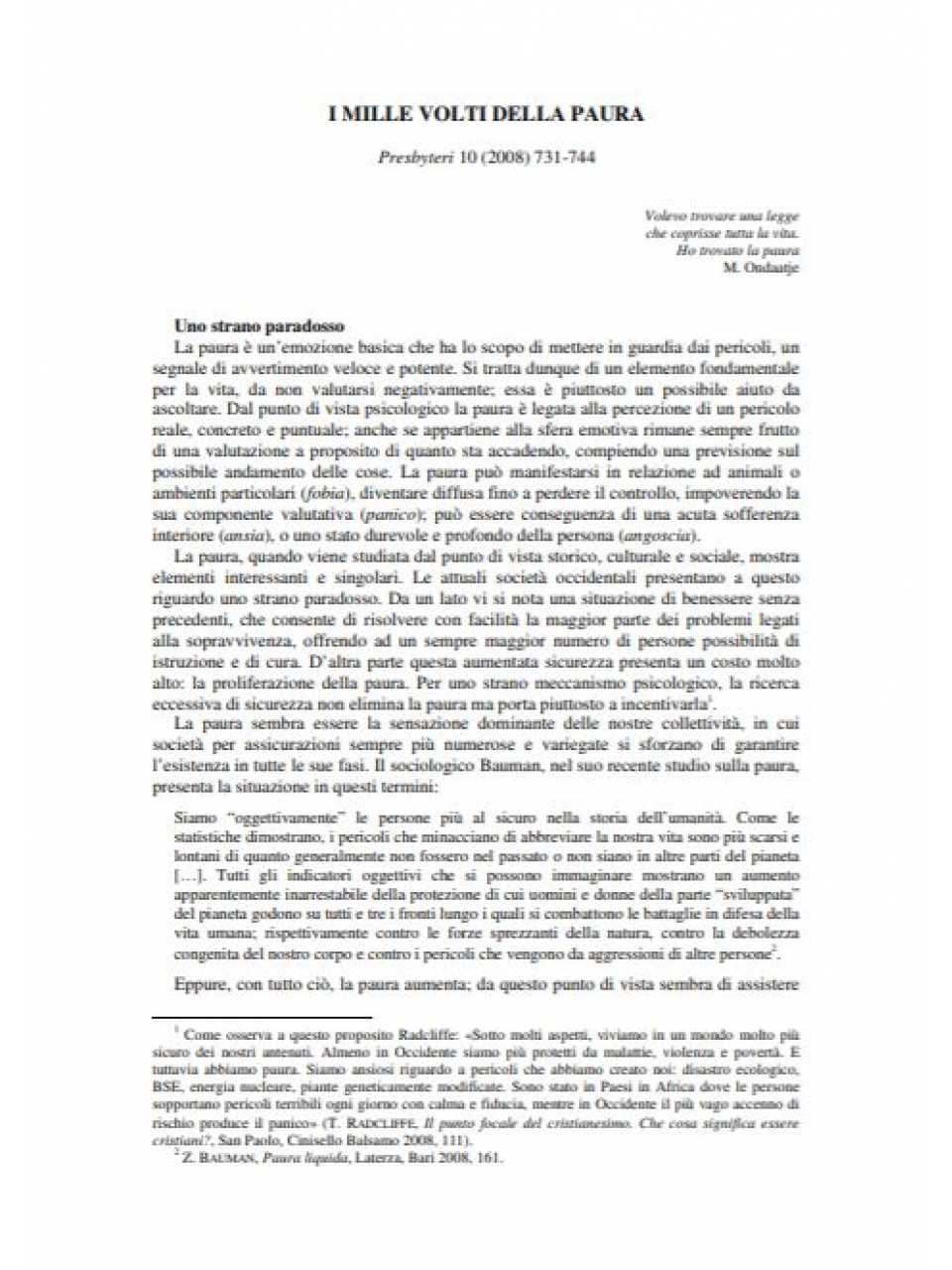 AGGIORNAMENTO PERMANENTEVIA WEBCome gestire la paura e lo stress