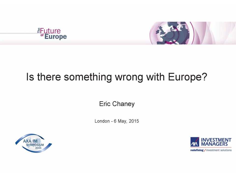 Is there something wrong with Europe?