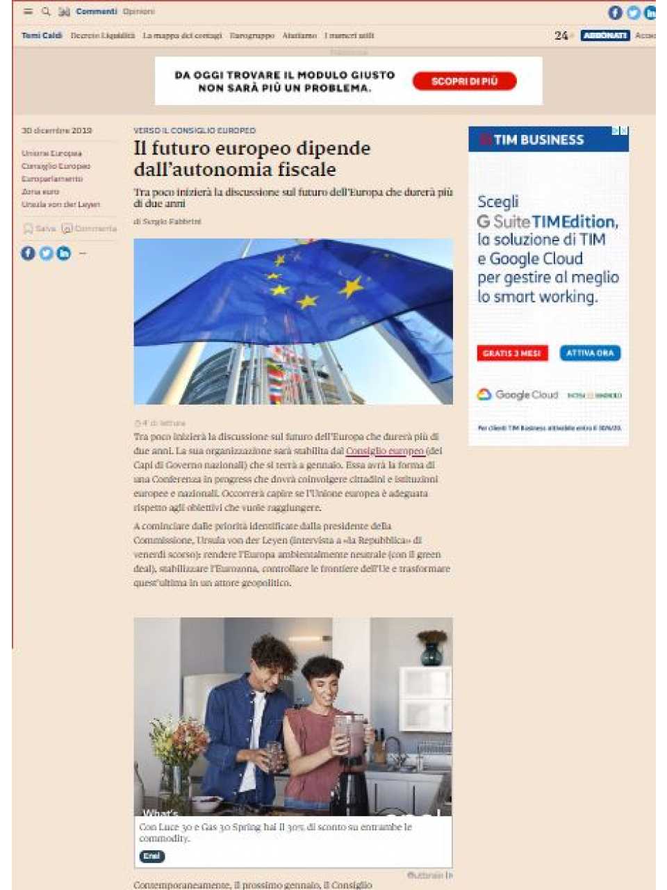 AGGIORNAMENTO PERMANENTEVIA WEBItalia, Francia e Unione Europea ai tempi del Coronavirus: scelte politiche e ruolo dell’Europa 