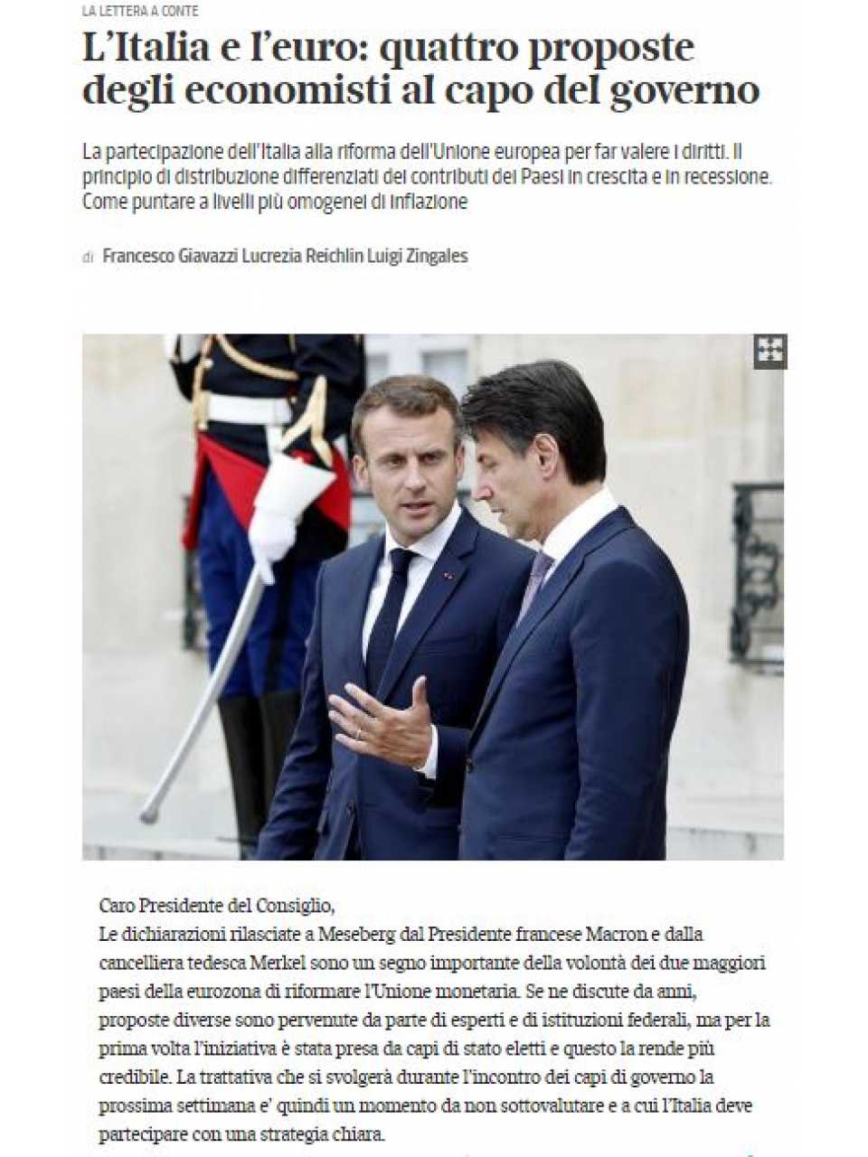 AGGIORNAMENTO PERMANENTEIN PRESENZA
Europa o no. L’Europa e l’Italia dopo le prossime elezioni europee