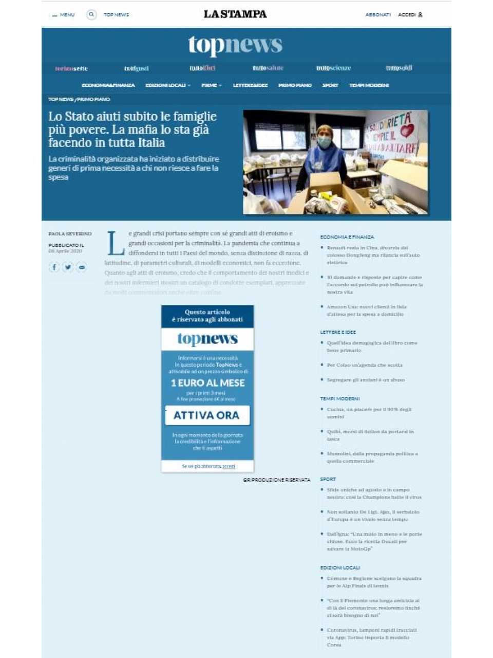 AGGIORNAMENTO PERMANENTEVIA WEBItalia, Francia e Unione Europea ai tempi del Coronavirus: scelte politiche e ruolo dell’Europa 