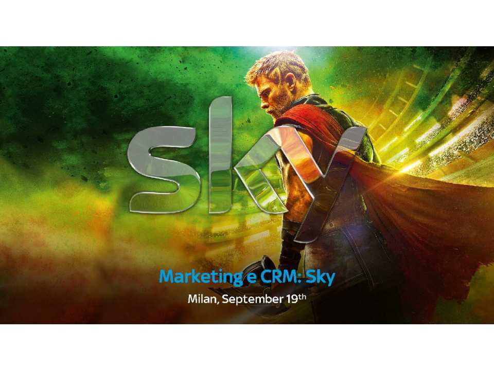 Marketing e CRM: Sky