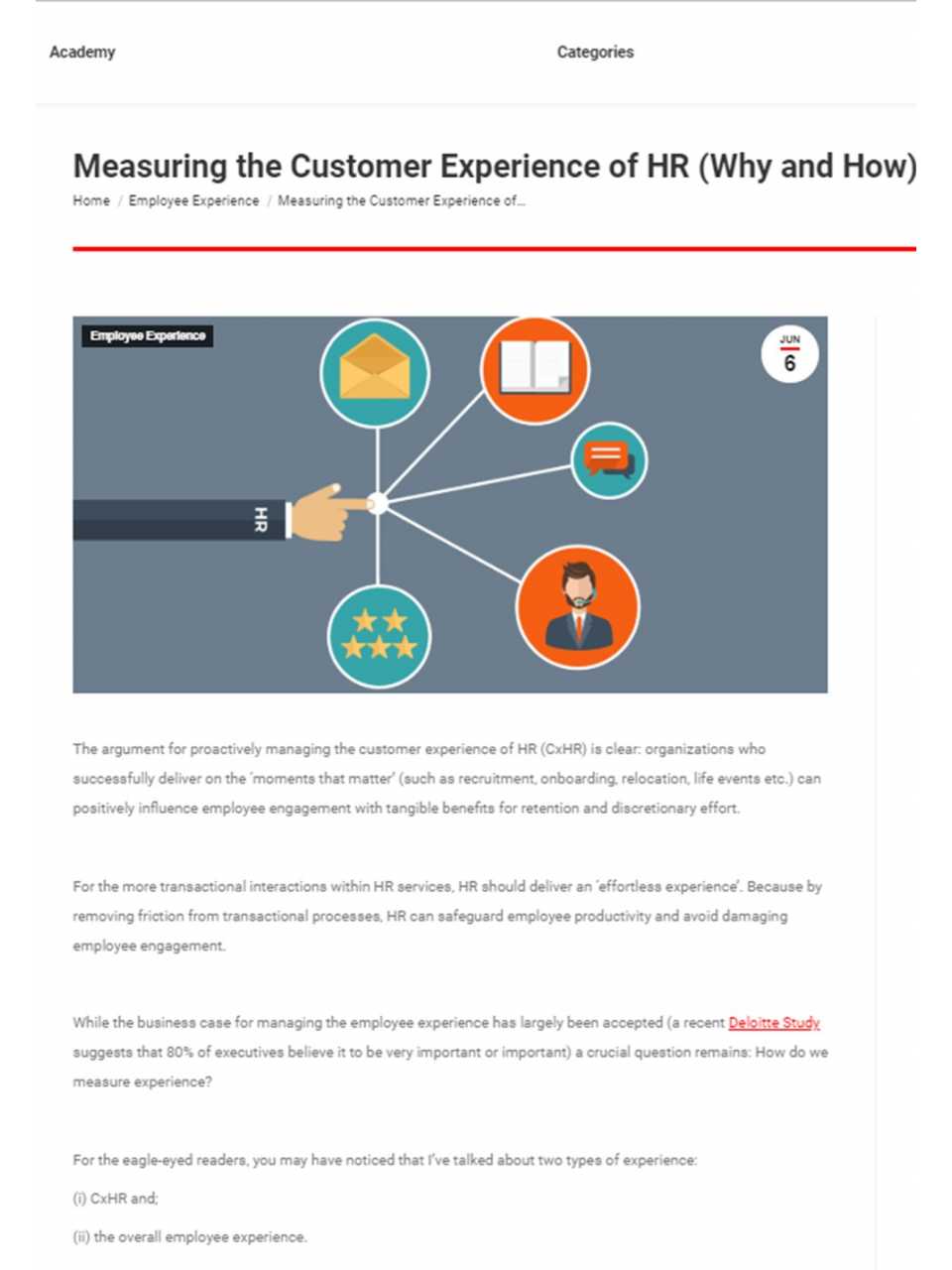 Measuring the Customer Experience of HR (Why and How)