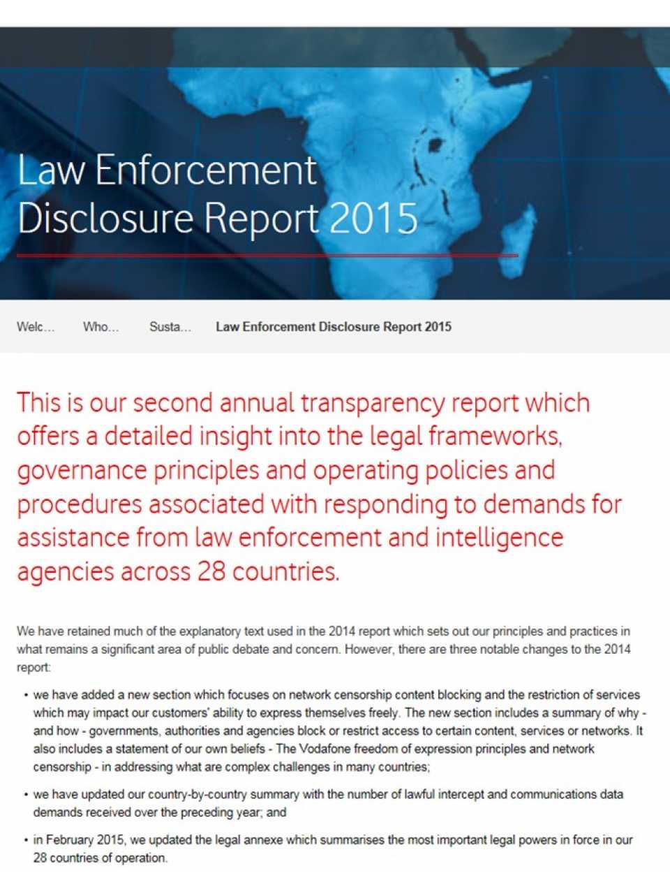 Law Enforcement Disclosure Report 2015