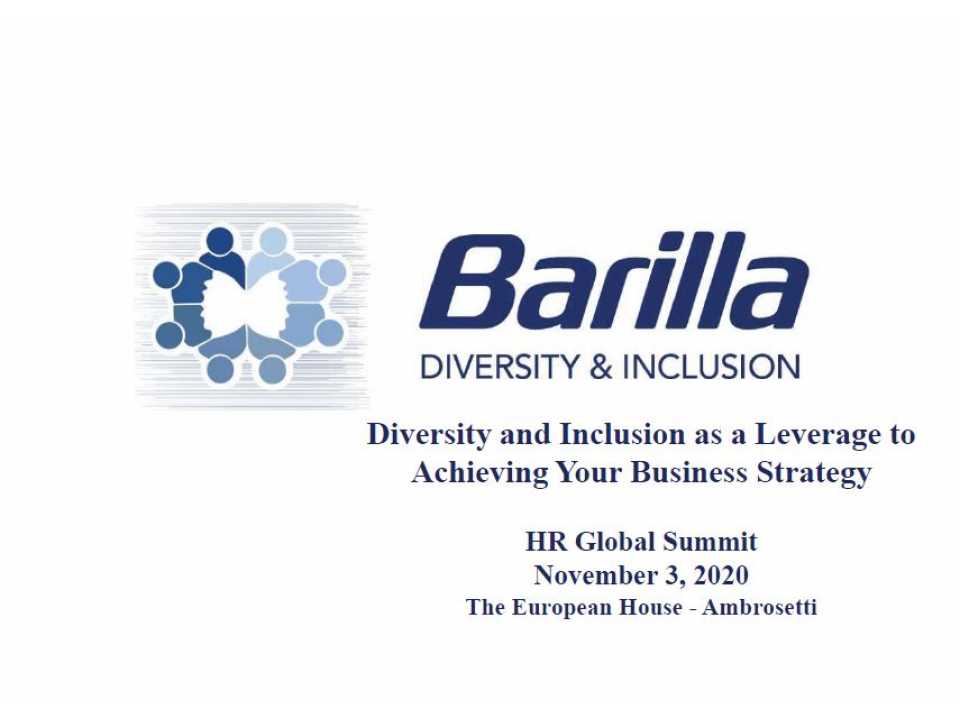 GLOBAL SUMMITVIA WEBHR Global Summit 2020.
People, Culture, Diversity & Inclusion: 3 pilastri su cui costruire un’organizzazione di successo