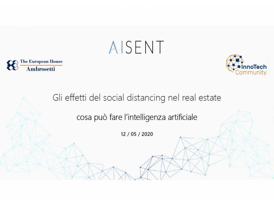 AGGIORNAMENTO PERMANENTEVIA WEBGli effetti del social distancing nel real estate