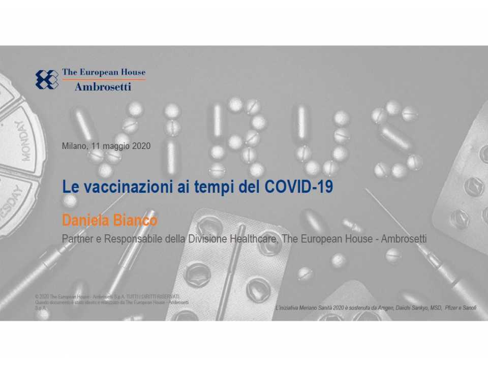 Le vaccinazioni ai tempi del COVID-19