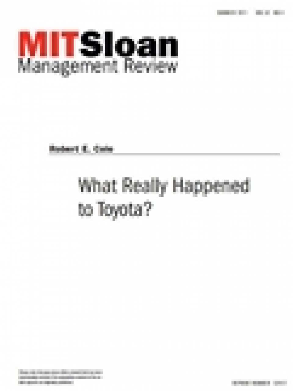 What Really Happened to Toyota?