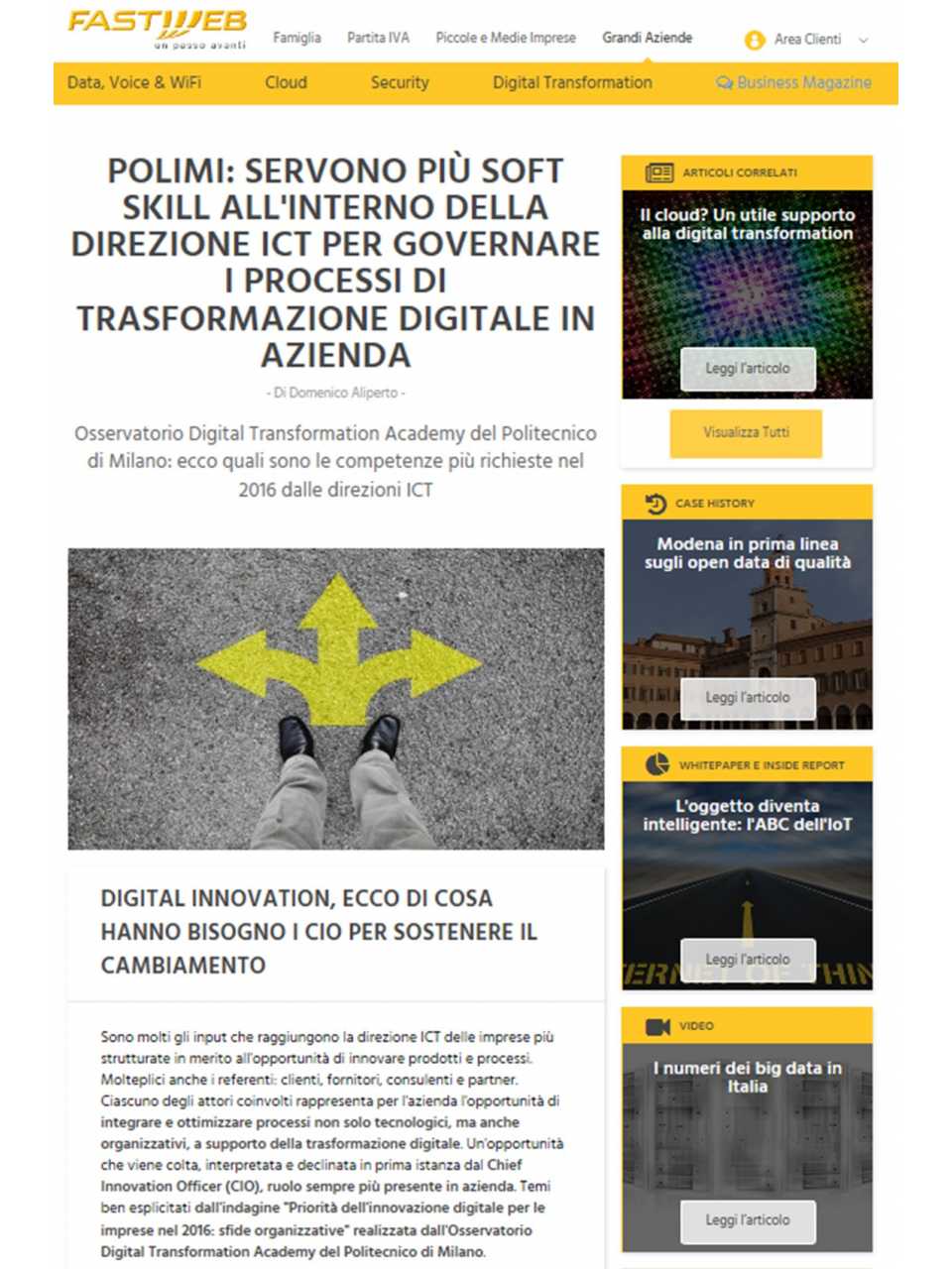 Polimi: servono più soft skill all'interno della direzione ict per governare i processi di trasformazione digitale in azienda