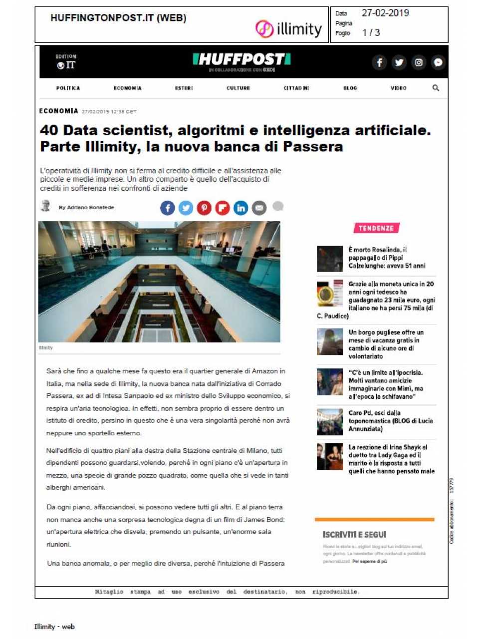 AGGIORNAMENTO PERMANENTEIN PRESENZA
L’Italia di domani: sfide e prospettive economiche e del sistema bancario