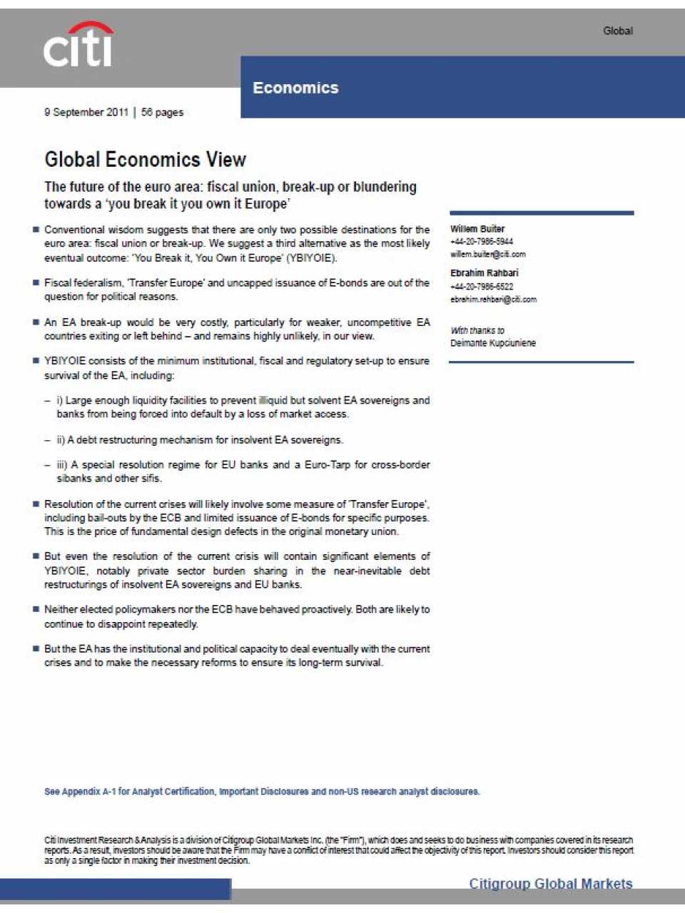 Global Economics View
