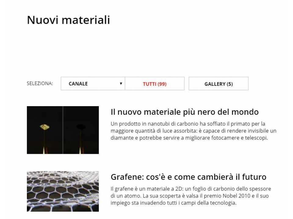 AGGIORNAMENTO PERMANENTEIN PRESENZA
Toccare il futuro.
I neomateriali che rivoluzioneranno l'industria e cambieranno il mondo