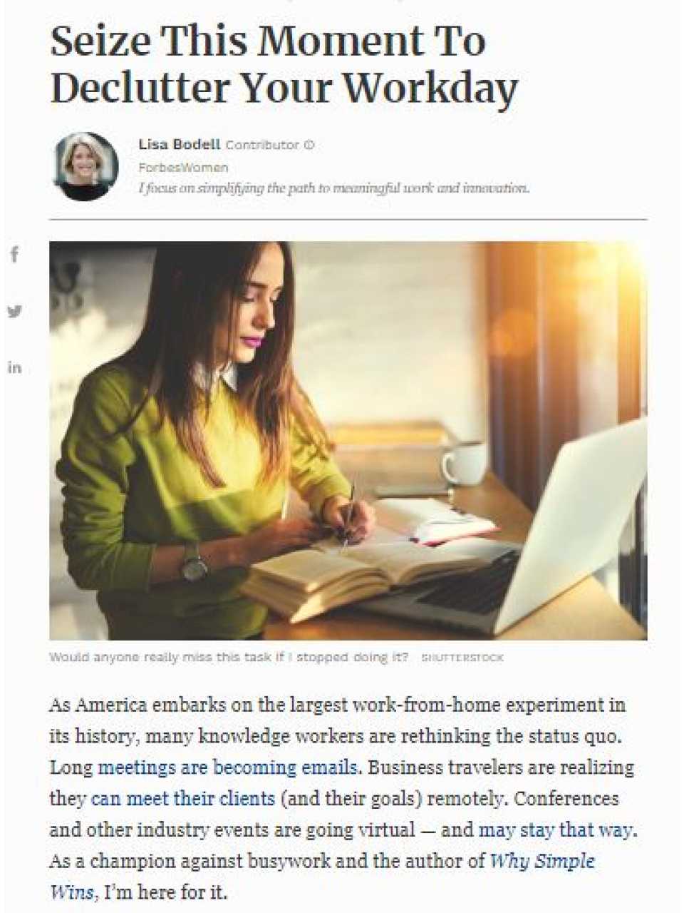 AGGIORNAMENTO PERMANENTEVIA WEBWhy Simple Wins: how to eliminate complexity and unleash innovation in your organization