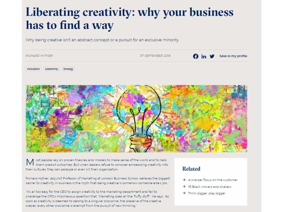 AGGIORNAMENTO PERMANENTEVIA WEB
WEBINAR LIVE
Energising Creativity.
The role of leaders and corporate culture for developing creativity and new ideas