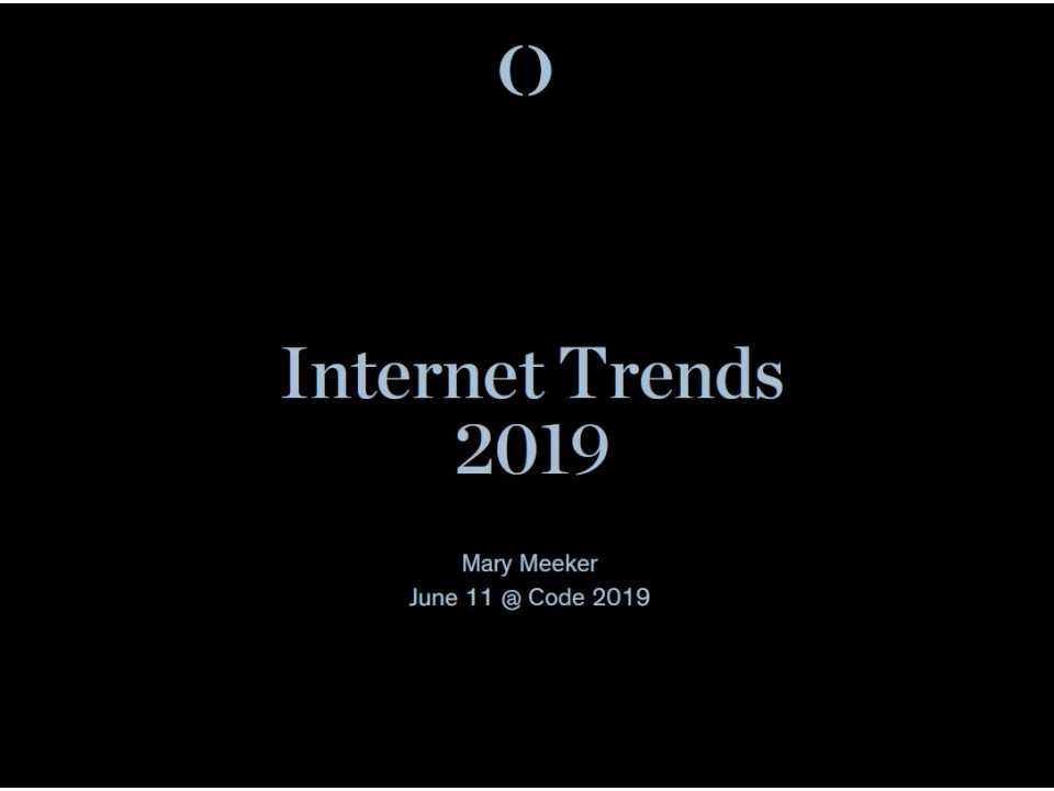 Internet trends 2019