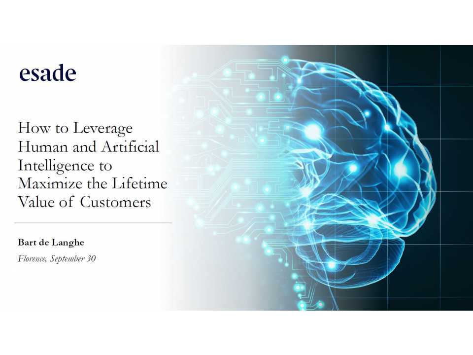 How to leverage human and artificial intelligence to maximize the lifetime value of customers