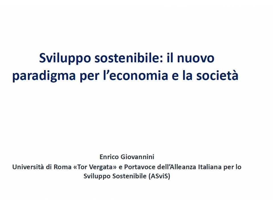 AGGIORNAMENTO PERMANENTEIN PRESENZA
Outlook sulle prospettive economiche e sociali dell’Italia e sulle implicazioni che ne derivano per il sistema Paese