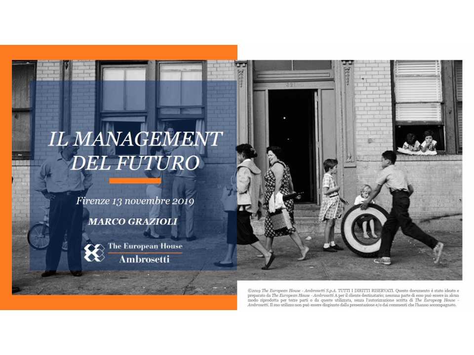 Il management del futuro