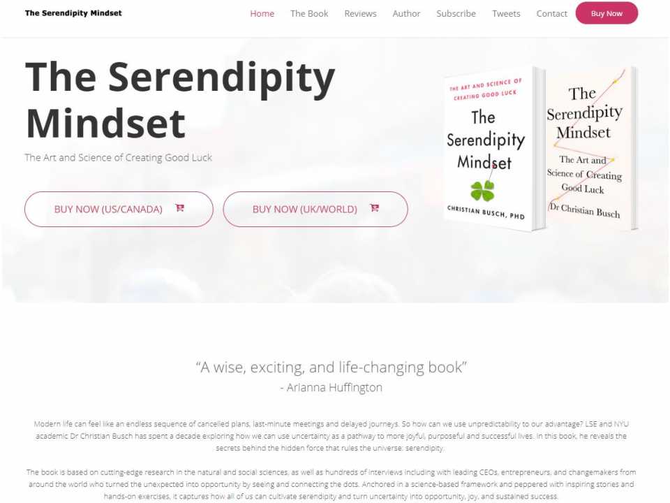 AGGIORNAMENTO PERMANENTEVIA WEBThe Serendipity Factor: “create” fortune learning how to exploit chances that others cannot see