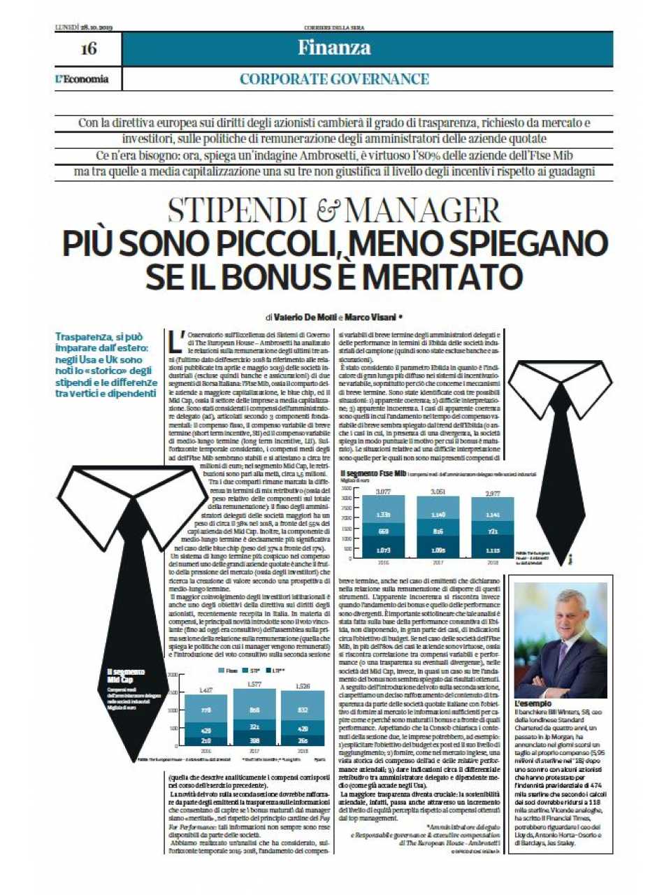 GLOBAL SUMMITIN PRESENZA
Workshop Corporate Governance
Presentazione dei risultati dell’Osservatorio sull’Eccellenza dei Sistemi di Governo in Italia 2019 - 15° edizione