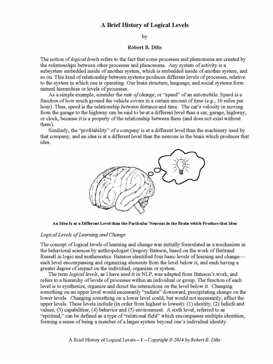 A Brief History of Logical Levels